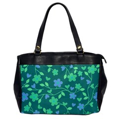 Floral Pattern Office Handbags by Valentinaart