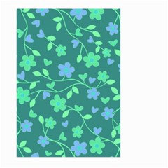 Floral Pattern Large Garden Flag (two Sides) by Valentinaart