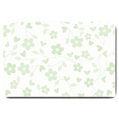 Floral Pattern Large Doormat  by Valentinaart