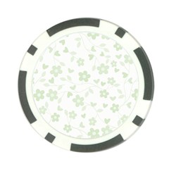 Floral Pattern Poker Chip Card Guard (10 Pack) by Valentinaart