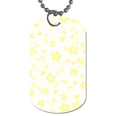 Floral Pattern Dog Tag (one Side) by Valentinaart