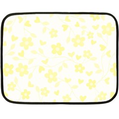 Floral Pattern Fleece Blanket (mini) by Valentinaart