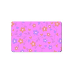 Floral Pattern Magnet (name Card)