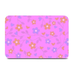 Floral Pattern Plate Mats