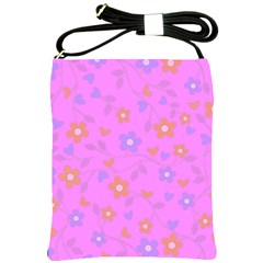 Floral Pattern Shoulder Sling Bags by Valentinaart