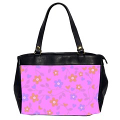 Floral Pattern Office Handbags (2 Sides)  by Valentinaart