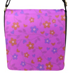 Floral Pattern Flap Messenger Bag (s) by Valentinaart