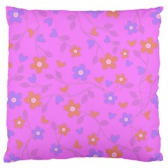 Floral Pattern Standard Flano Cushion Case (one Side) by Valentinaart