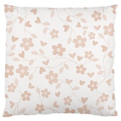 Floral Pattern Large Cushion Case (one Side) by Valentinaart