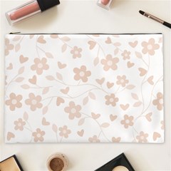 Floral Pattern Cosmetic Bag (xxl)  by Valentinaart