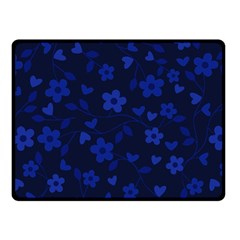 Floral Pattern Double Sided Fleece Blanket (small)  by Valentinaart