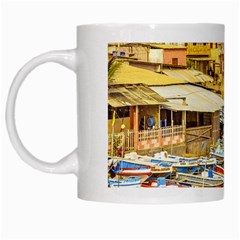 Engabao Beach At Guayas District Ecuador White Mugs by dflcprints