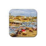 Engabao Beach At Guayas District Ecuador Rubber Coaster (Square)  Front