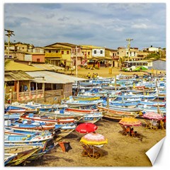 Engabao Beach At Guayas District Ecuador Canvas 12  X 12   by dflcprints