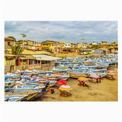 Engabao Beach At Guayas District Ecuador Large Glasses Cloth (2-side) by dflcprints