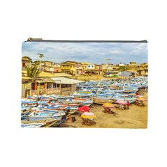 Engabao Beach At Guayas District Ecuador Cosmetic Bag (large)  by dflcprints