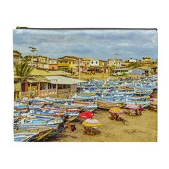 Engabao Beach At Guayas District Ecuador Cosmetic Bag (xl) by dflcprints