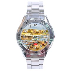 Engabao Beach At Guayas District Ecuador Stainless Steel Analogue Watch by dflcprints