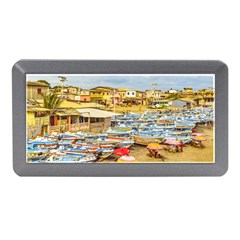 Engabao Beach At Guayas District Ecuador Memory Card Reader (mini) by dflcprints