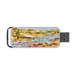 Engabao Beach At Guayas District Ecuador Portable Usb Flash (one Side) by dflcprints