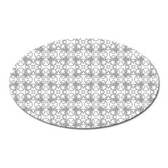 Pattern Oval Magnet by Valentinaart