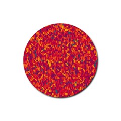 Pattern Rubber Coaster (round)  by Valentinaart