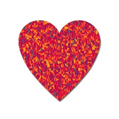 Pattern Heart Magnet by Valentinaart