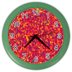 Pattern Color Wall Clocks by Valentinaart