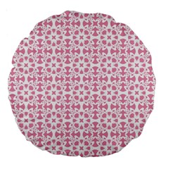 Pattern Large 18  Premium Flano Round Cushions by Valentinaart