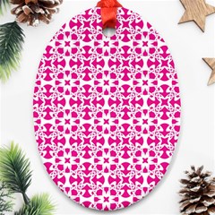 Pattern Oval Ornament (two Sides) by Valentinaart