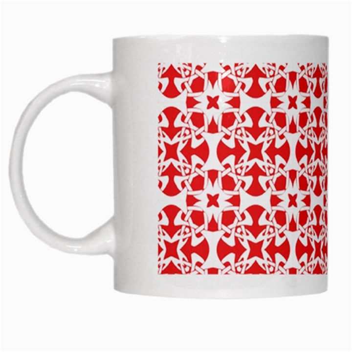 Pattern White Mugs