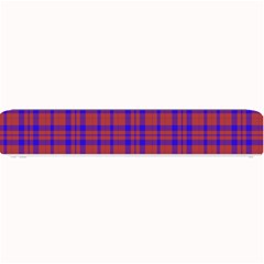 Pattern Plaid Geometric Red Blue Small Bar Mats by Simbadda