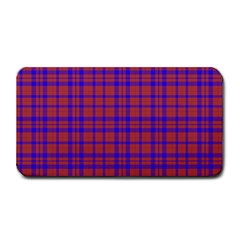 Pattern Plaid Geometric Red Blue Medium Bar Mats by Simbadda