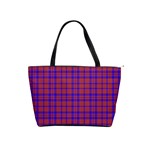 Pattern Plaid Geometric Red Blue Shoulder Handbags Front