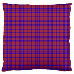 Pattern Plaid Geometric Red Blue Standard Flano Cushion Case (one Side) by Simbadda