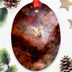 Carina Nebula Oval Ornament (two Sides)