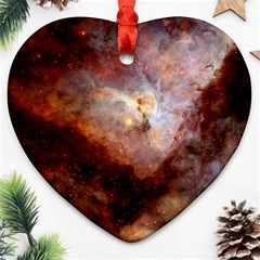 Carina Nebula Heart Ornament (two Sides)