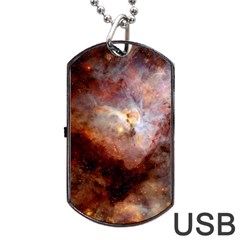 Carina Nebula Dog Tag Usb Flash (one Side) by SpaceShop