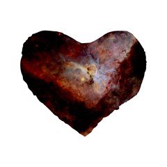 Carina Nebula Standard 16  Premium Heart Shape Cushions by SpaceShop