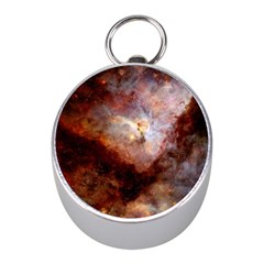 Carina Nebula Mini Silver Compasses by SpaceShop