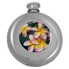 Premier Mix Flower Round Hip Flask (5 Oz) by alohaA