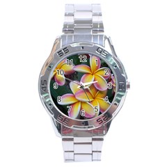 Premier Mix Flower Stainless Steel Analogue Watch by alohaA