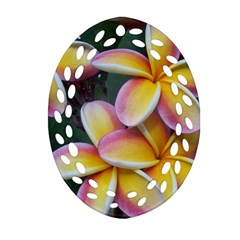 Premier Mix Flower Oval Filigree Ornament (two Sides) by alohaA