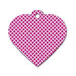 Pattern Dog Tag Heart (Two Sides) Front