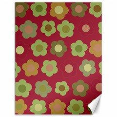 Floral Pattern Canvas 12  X 16  