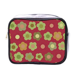 Floral Pattern Mini Toiletries Bags by Valentinaart