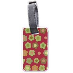 Floral Pattern Luggage Tags (one Side)  by Valentinaart