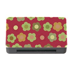 Floral Pattern Memory Card Reader With Cf by Valentinaart