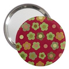 Floral Pattern 3  Handbag Mirrors by Valentinaart