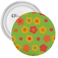 Floral Pattern 3  Buttons by Valentinaart